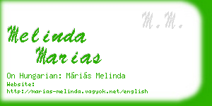 melinda marias business card